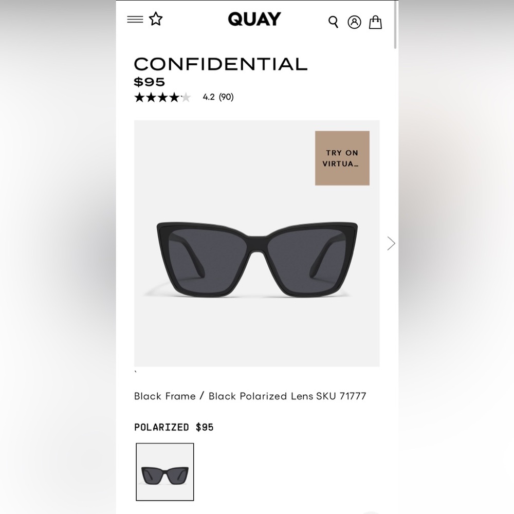 Quay Australia - Confidential sunglasses